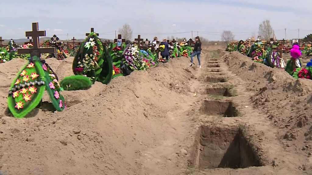 Cemetery in Abakan, Khakassia (GTRK Khakassia)