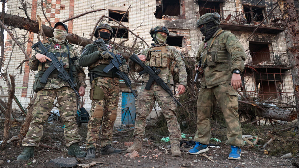 Wagner fighters in Bakhmut (TASS)