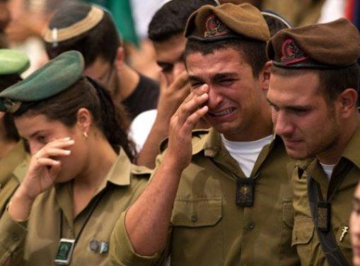 Ilustrasi tentara Israel nangis (diambil dari www.tribunnews.com)