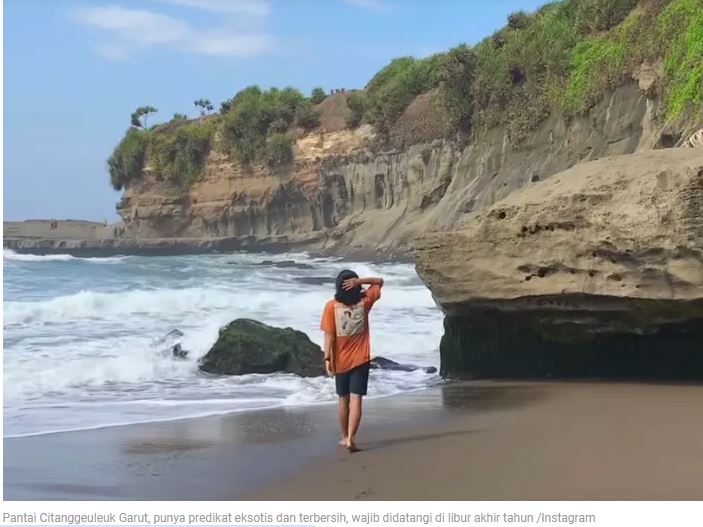 Pantai Citanggeuleuk, Garut, Jawa Barat