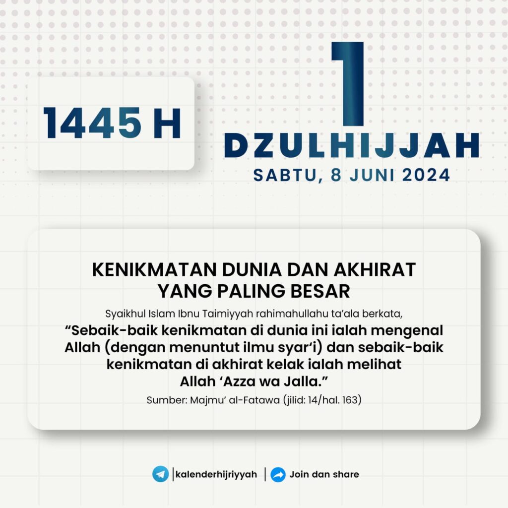 Kalender Dzulhijjah